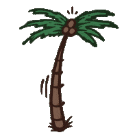 Palm Tree Beach Sticker by Orion