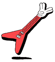 Happy Guitar Sticker