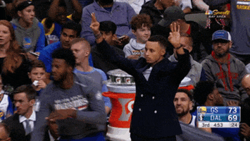 Golden State Warriors Reaction GIF by NBA