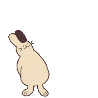 tsengtoudesign good bunny great rabbit Sticker