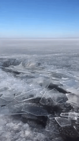 Arctic Blast Creates Ice Accumulation Along Lake Superior Shoreline