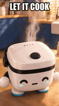Hungry Nom Nom GIF by Rice Robot