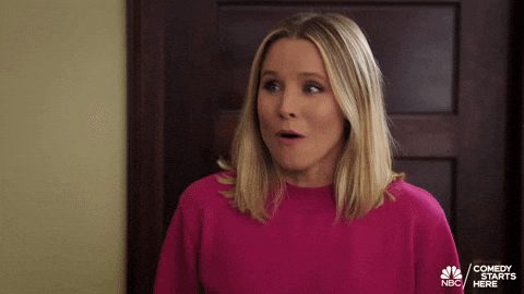 Kristen Bell Omg GIF by The Good Place