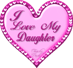 I Love My Daughter Sticker
