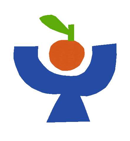 Orange Fruit Sticker by Bobo Choses