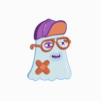 danvillage drinking always thirsty clumsy ghost leaking ghost GIF