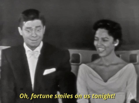 jerry lewis fortune smiles on us tonight GIF by The Academy Awards