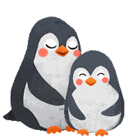 foodloose_snacks love heart penguin herz Sticker