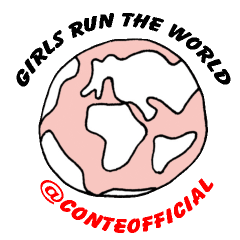 girl Sticker by Conte