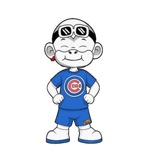 Happy Chicago Cubs Sticker by Zhot