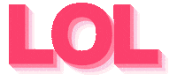 Pink Lol Sticker by Muzz