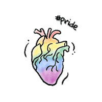 Art Heart Sticker by Aninha Martins