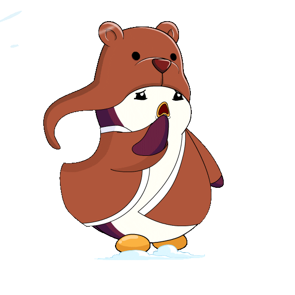 Winter What Sticker by Pudgy Penguins