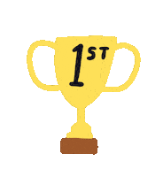 The Champions Winner Sticker by Nina Cosford