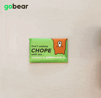 gobear cute cartoon bear stop motion GIF