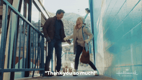 Thank You So Much GIF by Hallmark Channel