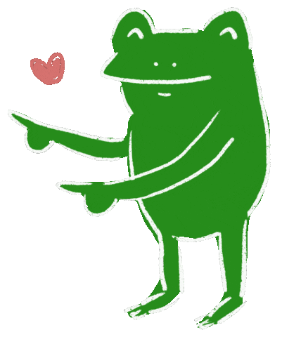 Frog Sticker by いしだよりこ