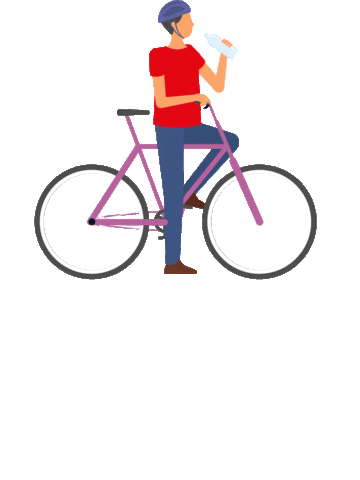 Cycling Just Keep Spinning Sticker by OCBC Bank