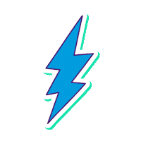 MaticServicesSA blue lightning bolt matic Sticker