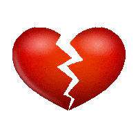 sad broken heart STICKER by imoji