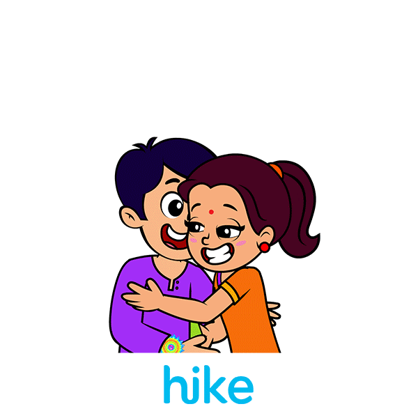 Raksha Bandhan Celebration Sticker by Hike Sticker Chat