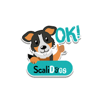 Dog Ok Sticker by Scalidogs