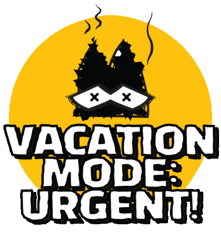 Vacation Burnout Sticker by Stamatia Alexaki