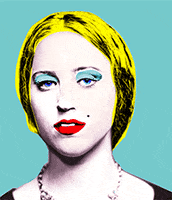 Tuepfli wink eye blonde deal GIF