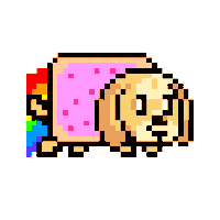 Hotdog Nyan Sticker by Abstract HotDogs