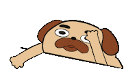 MindblowonUniverse happy fun cute dog Sticker
