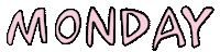 Monday Lettering Sticker