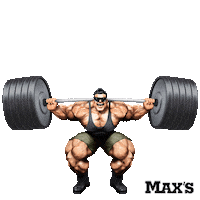 Workout Gym Sticker by MAX'S