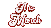 Hello March Sticker by OpticalArtInc.