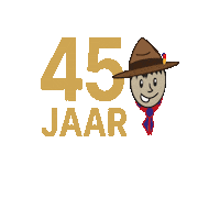 45 Jaar Sticker by Scouts 't Hoekske