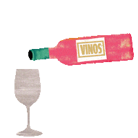 Wine Vino Sticker by Vinos_de