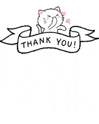 Thanks Sticker by LOVEMARK PR