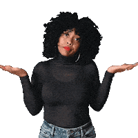 I Dont Care Shrug Sticker by Sweenee Style
