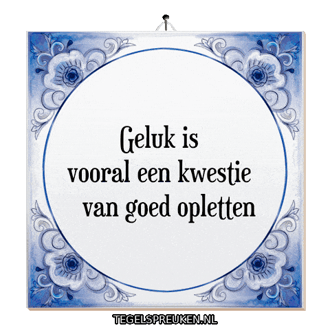 Moment Wijsheid Sticker by Tegelspreuken.nl