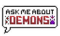 Bouncing Ask Me Sticker