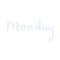 mhairioliver monday writing handwriting daysoftheweek Sticker