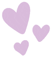 Lilac Hearts Sticker