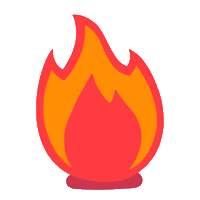 Fire Sticker by URSTRONG