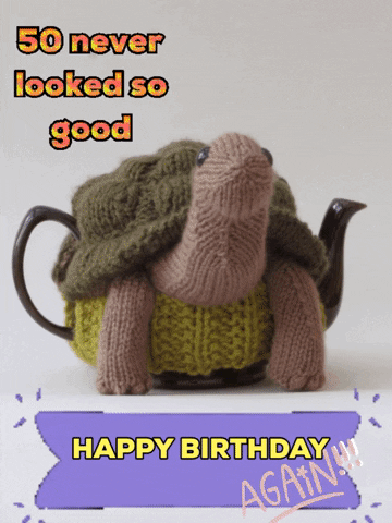 Happy Birthday Reptile GIF by TeaCosyFolk