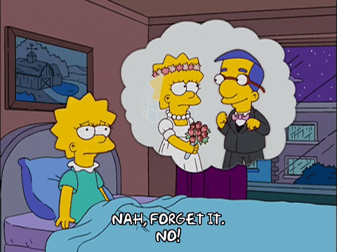 bored lisa simpson GIF
