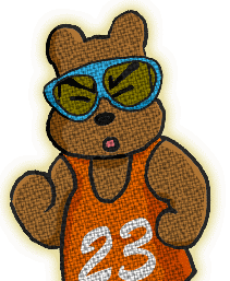 bear running Sticker by Doghero