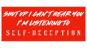 Shut Up Sticker by Self Deception