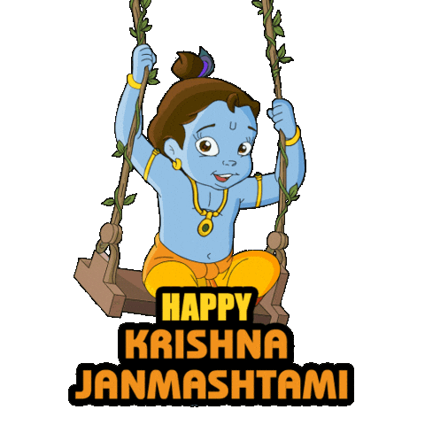 Krishna Janmashtami Sticker by Chhota Bheem