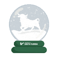 Green And Gold Happy Holidays Sticker by University of South Florida