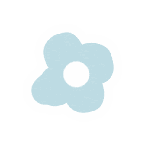 truetoskinofficial giphygifmaker cute blue flower Sticker