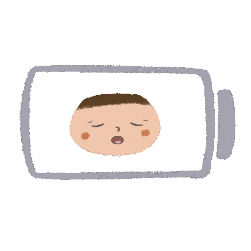 Sad Low Battery Sticker